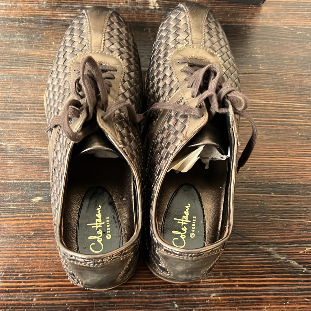 Cole Haan Woven Oxford Brown Metallic 9.5B - Picture 2 of 6